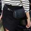 Women Alligator Fanny Pack Leather Waist Belt Classic Bag Bum Pouch Wallet Purse