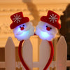 LED Flashing Light Up Glittering Christmas Headband Xmas Party Decorative Head