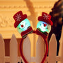 LED Flashing Light Up Glittering Christmas Headband Xmas Party Decorative Head
