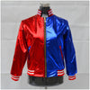 Halloween Costume Suicide Squad Harley Quinn T-shirt Jacket Coat Short Glove Set