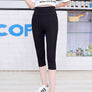 New Hot High 3/4 Capri Cotton Leggings Jogging Yoga Pilates Pants Grey