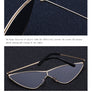 Women Retro Gold Alloy Frame Glasses Cat Eye Sunglasses Sun UV400 Bella Style