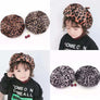 Women Animal Pattern Print Leopard French Vintage Style Beret Beanie Hat Cap