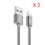 USB Fast Charger Cable for iPhone Nylon Braid 3m 10ft Mobile Phone Lightning Cab