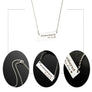 Pendant Bar Necklace Words #girlmom Wibey Choker Gift Blessed Mom Mama Mothers