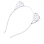 Cat Ears Crown Tiara Headband Hair Band Rhinestone Princess Hollow Crystal Bezel