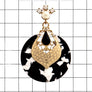 ACETATE CIRCLE DANGLE EARRING
