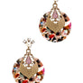 ACETATE CIRCLE DANGLE EARRING