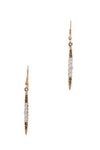 TWO- TONE LONG EARRING