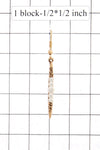 TWO- TONE LONG EARRING