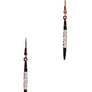TWO- TONE LONG EARRING