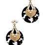 ACETATE CIRCLE DANGLE EARRING