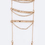 Metal Beads Layer Drop Necklace