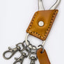 Leather Hooked Keychain