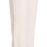 White High Waist Straight Cut Dress Trouser Pants