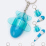 Rocket Mini Ballpoint Pen Key Charms Set