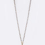 Stone Teardrop & Bead Convertible Necklace