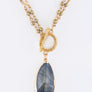 Stone Teardrop & Bead Convertible Necklace