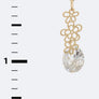 Laser Cut Flower & CZ Earrings