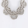 Braiding Chain Statement Necklace Set
