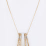 Shell & U-Bars Pendant Necklace Set
