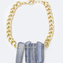 Color Quartz Chain Bracelet