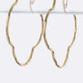 Metal Clover Hoop Earrings