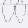 Metal Clover Hoop Earrings