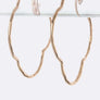 Metal Clover Hoop Earrings