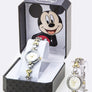 Crystal & 2 Tone Micky Bracelet Watch