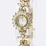 CZ Flower Bracelet Watch