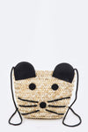 Iconic Mouse Straw Fashion Swing Bag