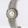 Pearl & Crystals Disks Layer Bracelet