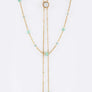 Crystal & Bead Drops Layer Necklace