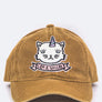 Toddler Size Unicat Embroidery Cotton Cap