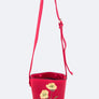 Flower Embroidery Small Bucket Bag