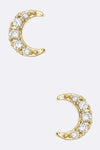 Crescent Stud Earrings