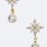 CZ & Pearl Earrings