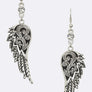 Filigree Wing & Crystal Earrings