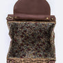 Sunday Brunch Basket Weaved Mix Media Swing Bag