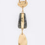 Metal Disks & Stone Pendant Necklace