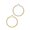 TWISTED METAL HOOP EARRING