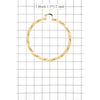TWISTED METAL HOOP EARRING