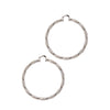 TWISTED METAL HOOP EARRING