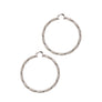 TWISTED METAL HOOP EARRING
