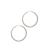 TEXTURED METAL HOOP EARRING