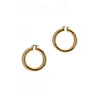 THICK DIAMOND CUT HOOP EARRING 2.25"