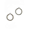 THICK DIAMOND CUT HOOP EARRING 2.25"