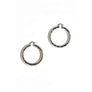 THICK DIAMOND CUT HOOP EARRING 2.25"