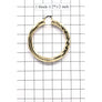 THICK DIAMOND CUT HOOP EARRING 2.25"